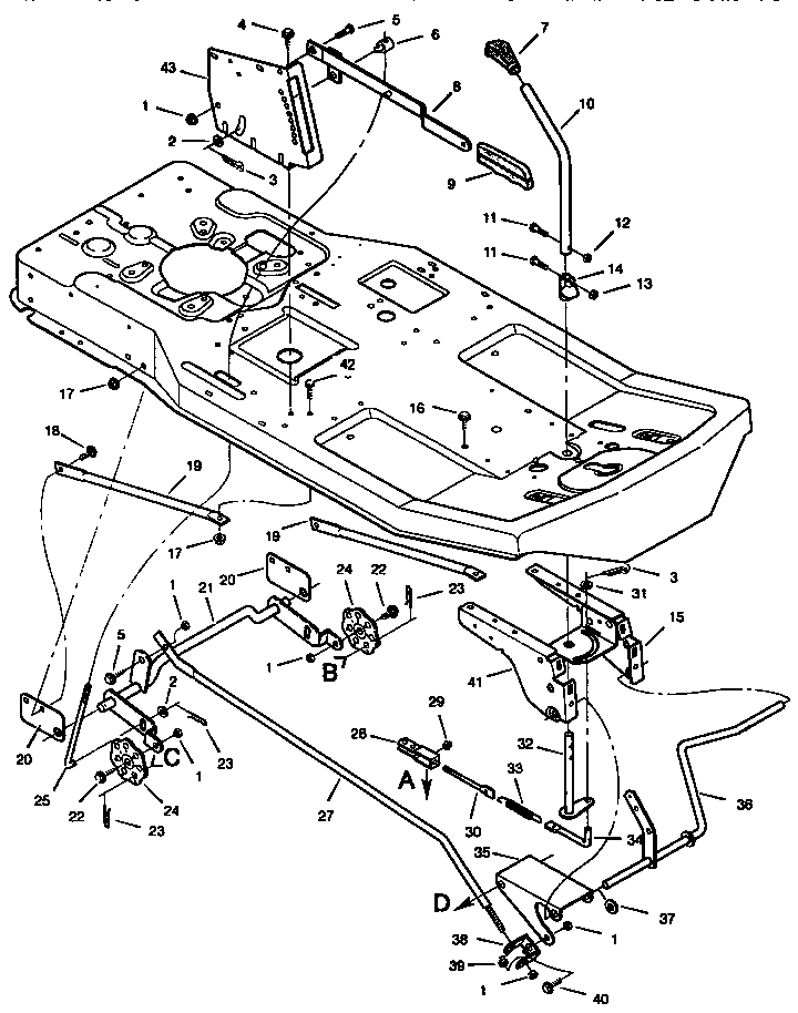 Mower housing suspension