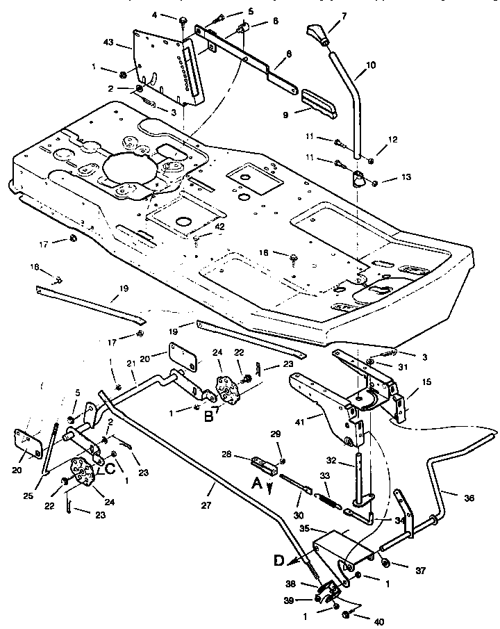 Mower housing suspension