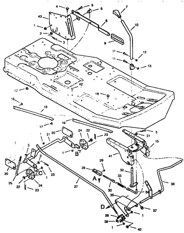 Mower housing suspension