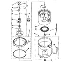 Kenmore 11092490120 agitator, basket and tub diagram
