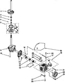 Brake,clutch,gearcase,motor,pump