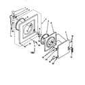 Kenmore 11098575120 dryer front panel & door diagram