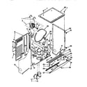 Kenmore 11098575120 dryer cabinet & motor diagram