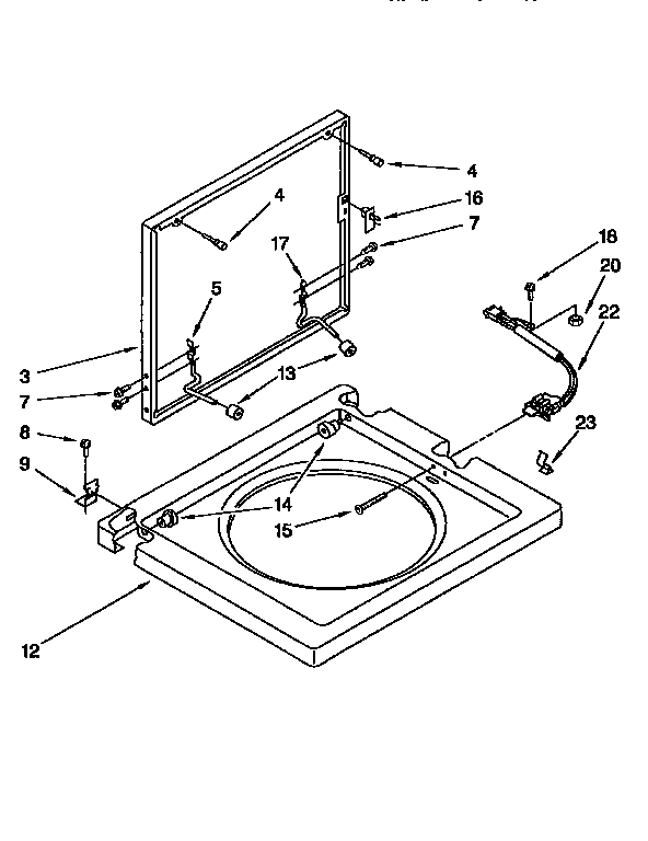 WASHER TOP & LID