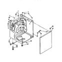 Kenmore 11098575120 washer cabinet diagram