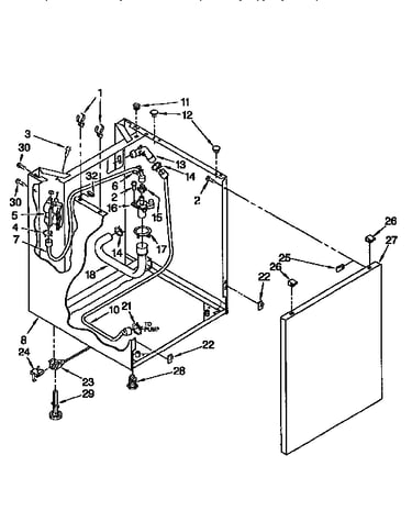 Washer cabinet