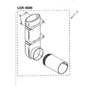 Kenmore 11098575820 exhaust deflector kit (complete) diagram