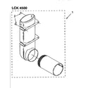 Kenmore 11098575120 exhaust deflector kit (complete) diagram
