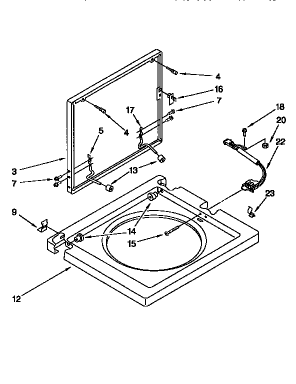 WASHER TOP & LID