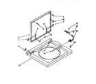 Kenmore 11099575120 washer top & lid diagram