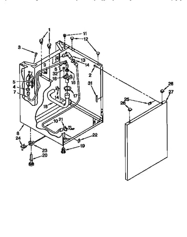 Washer cabinet