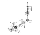 Kenmore 11099575820 brake,clutch,gearcase,motor&pump diagram