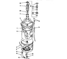 Kenmore 11099575120 tub & basket diagram