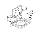 Kenmore 11098573120 washer top & lid diagram