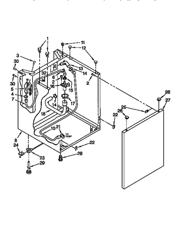 Washer cabinet