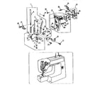 Kenmore 3851254590 front plate unit and thread tension unit diagram