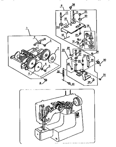 Cam block unit and top cover assembly