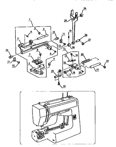 Feed rock shaft unit