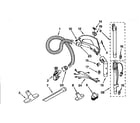 Kenmore 1162531290 hose & attachments diagram