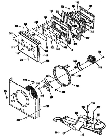 Door/blower and lock
