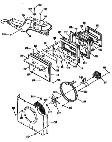 Door/blower and lock