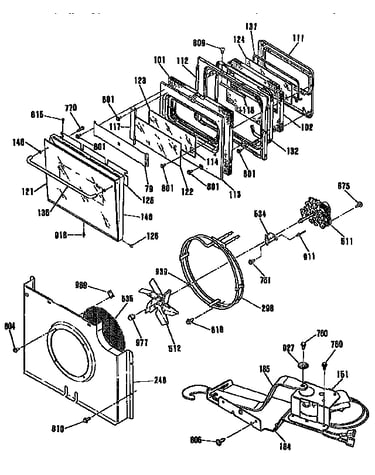Door/blower and lock