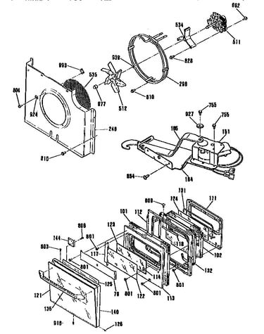 Door/blower and lock