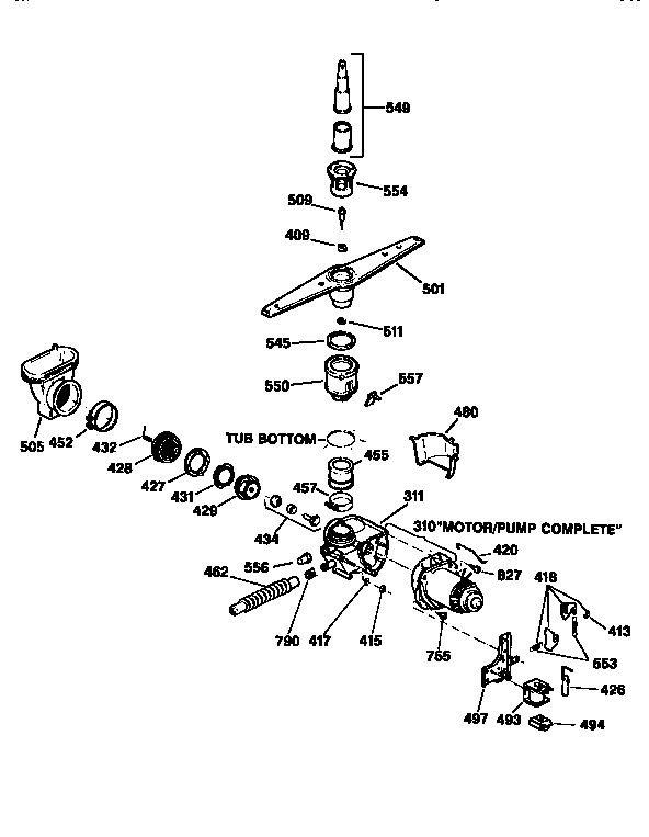 Motor pump mechanism