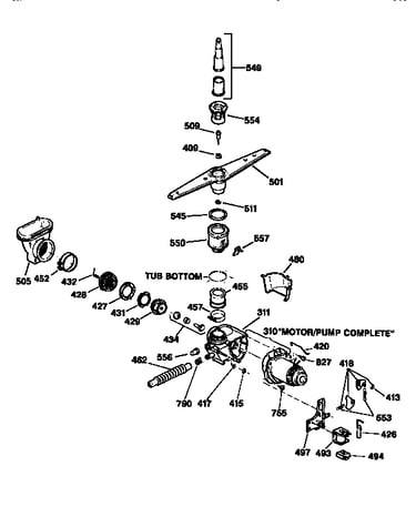 Motor pump mechanism