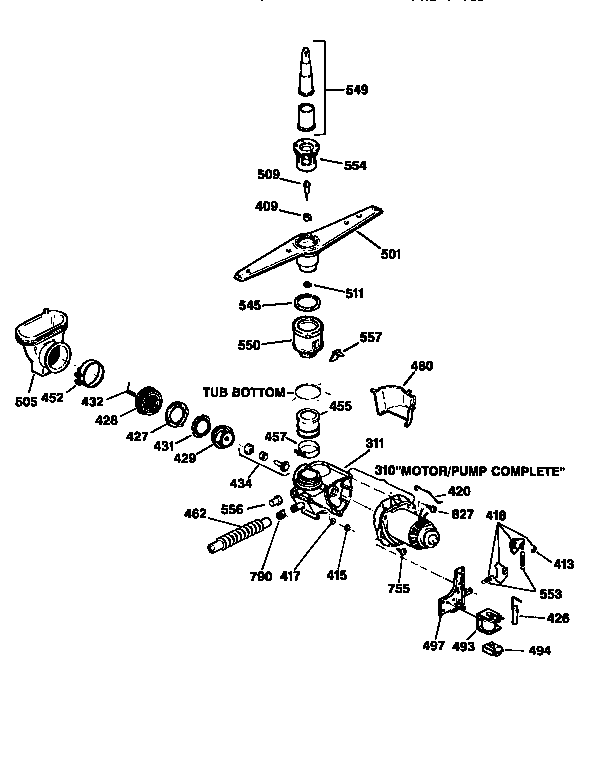 Motor pump mechanism