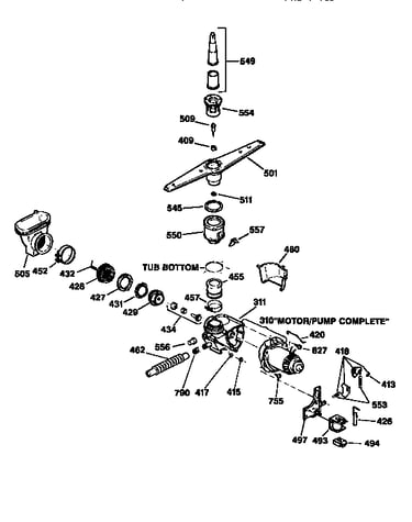 Motor pump mechanism