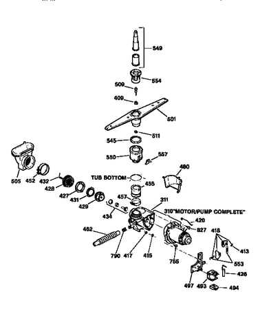 Motor-pump mechanism