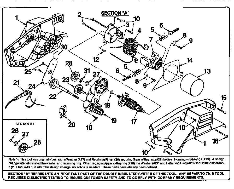 Field and armature assembly