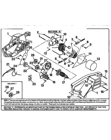 Field and armature assembly