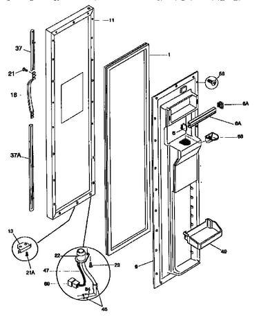 Freezer door