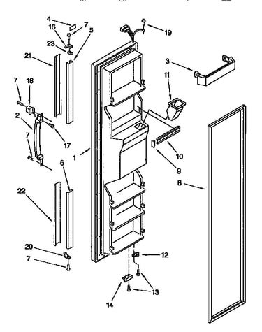 Freezer door