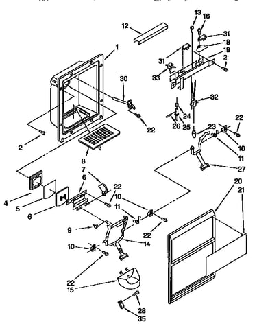 Dispenser front