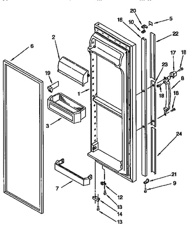 Refrigerator door