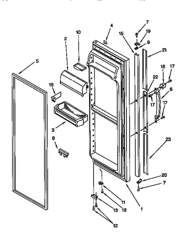 Refrigerator door