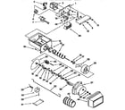 Kenmore 1069555950 motor and ice container diagram
