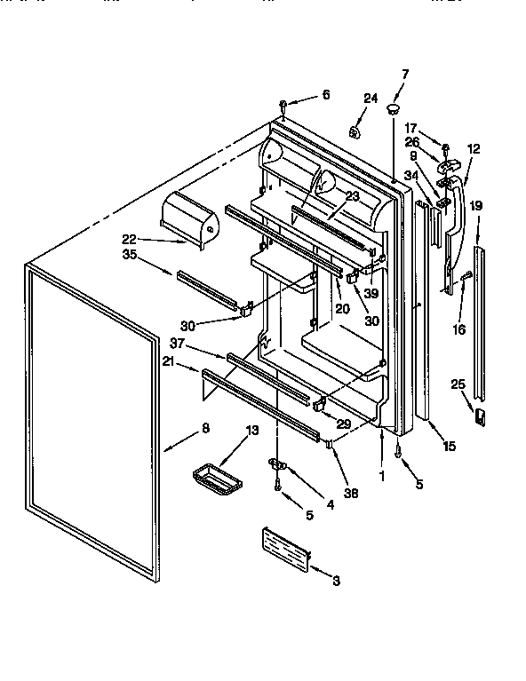 Refrigerator door