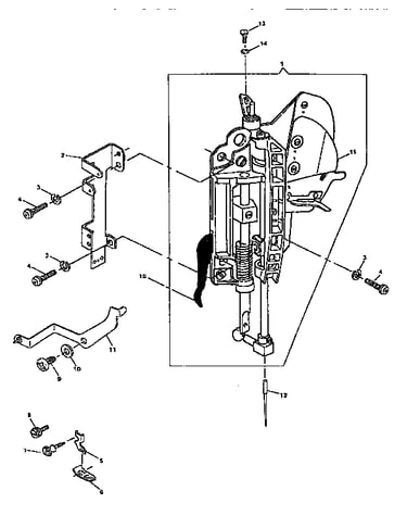Coaxial presser bar system