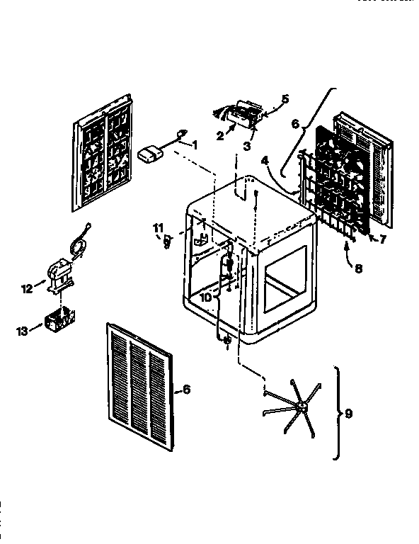 Side discharge evaporative cooler