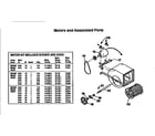 Kenmore 62250 motors & assoclated diagram