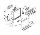 Kenmore 6651694191 frame and console diagram