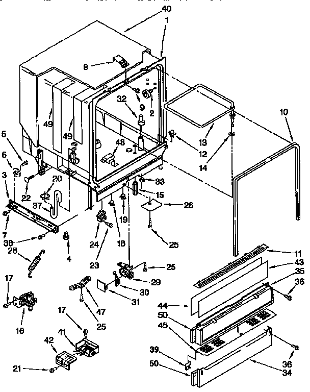 Tub and assembly