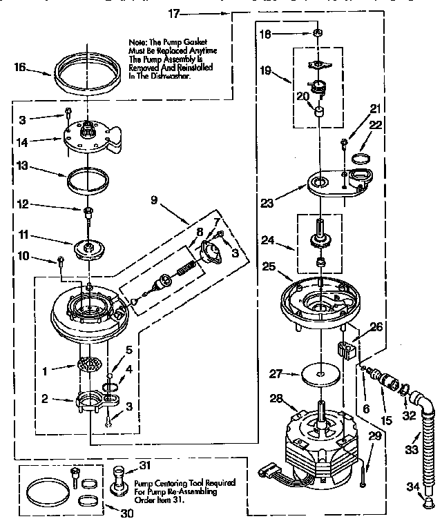Pump and motor