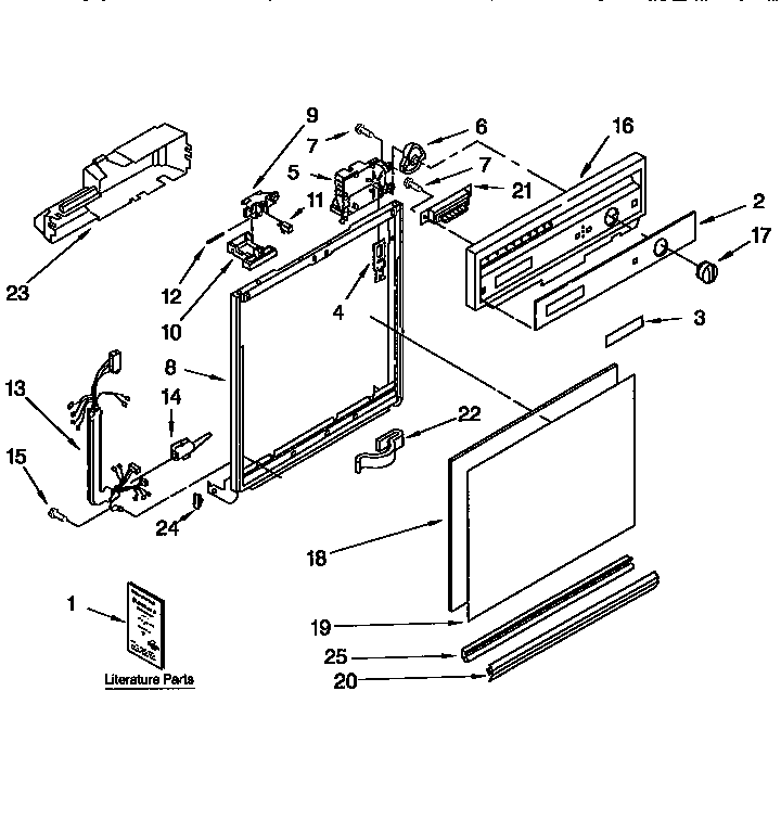 Frame and console