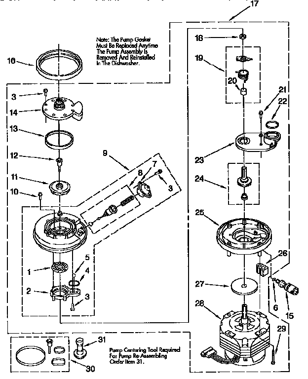 Pump and motor