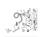 Kenmore 1162441290 hose and attachment diagram